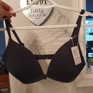 Size 10/D Cup Seep Sea Swim Top NWT Black